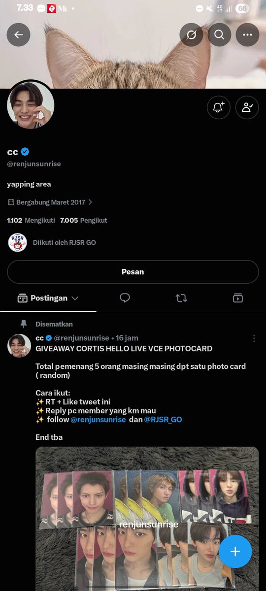 AkukerenY98167's tweet photo. @renjunsunrise @RJSR_GO DONEE ALL RULES KAKAKKK, hopefully bisa dapet pisi juju:3 tysm udah adain ga ini and congrats 4 cortis n coer!!! YAHAAYYY https://t.co/WY0DpAmgfd