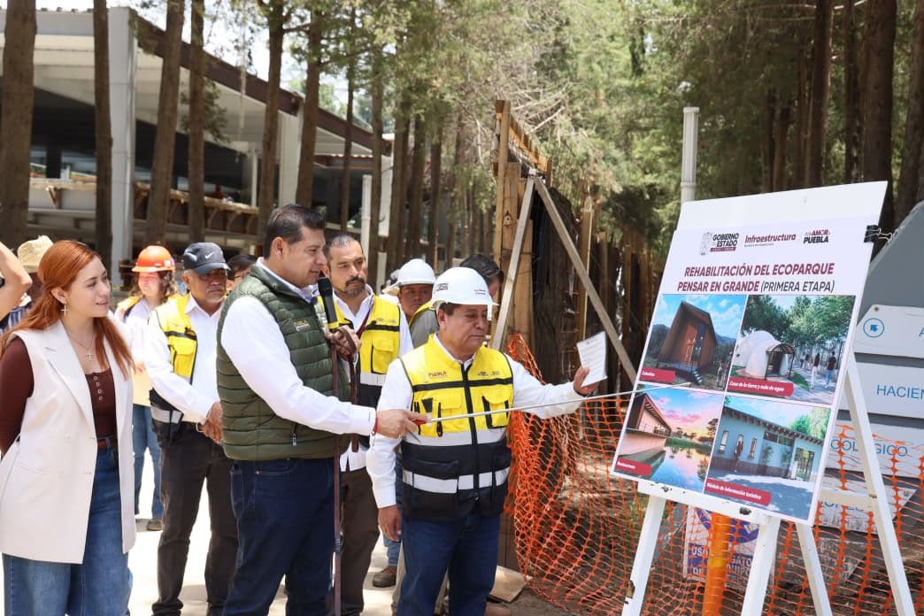 angulosiete's tweet photo. 🌳🚴♂️#DatoVerde | El Ecoparque Pensar en Grande registra un 60% de avance y se convertirá en uno de los espacios naturales más importantes del país.
🏞️🪙Con una inversión de 290 mdp, contará con 742 hectáreas, 19 áreas recreativas, deportivas y ambientales, un vivero con 250 mil plantas, videovigilancia y capacidad para beneficiar a más de 6.6 millones de personas, informó el gobernador Alejandro Armenta (@armentapuebla_) durante un recorrido de supervisión.