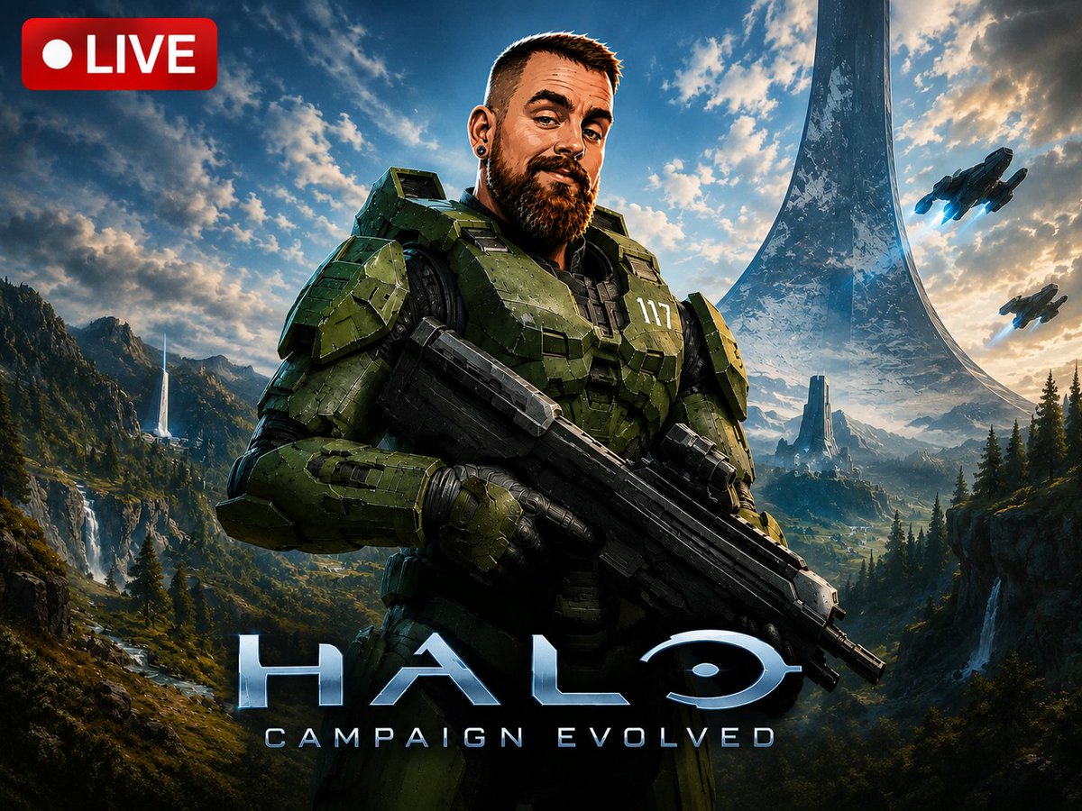 RealMetalMoJo's tweet photo. Live playing Halo Campaign Evolved!
#twitch #tiktok #youtuber #halo
Twitch:
https://t.co/2AMB06IzQp
Youtube:
https://t.co/ZTf33bhIGG
Tiktok
https://t.co/PYS4TnJ9vi https://t.co/17Ag5eJ8nr