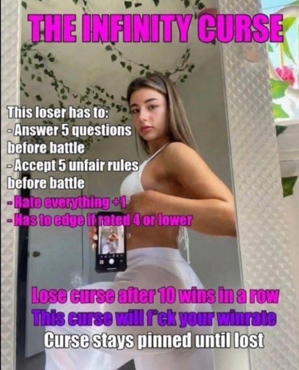 ch3esecakeoa's tweet photo. I lost against @sissybattler69 they used my weakness against me and gave me a curse 
#wankbattle #wankchat #goon https://t.co/79ISpGcHa2