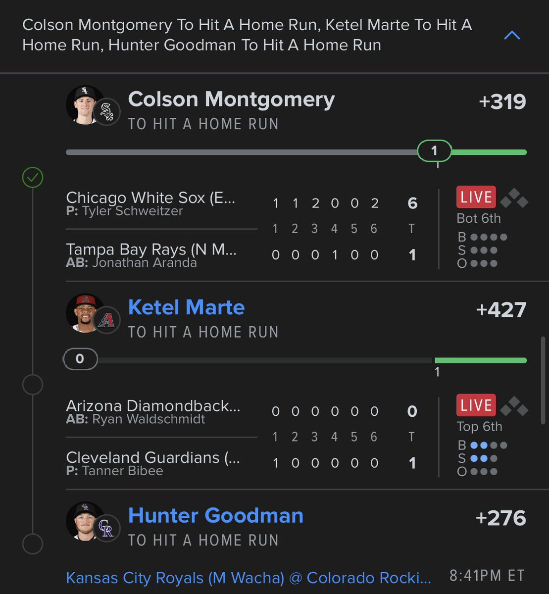 talk2meNiceee's tweet photo. @MLBHR @BetMGM Marte got me https://t.co/N7seZB8ES4