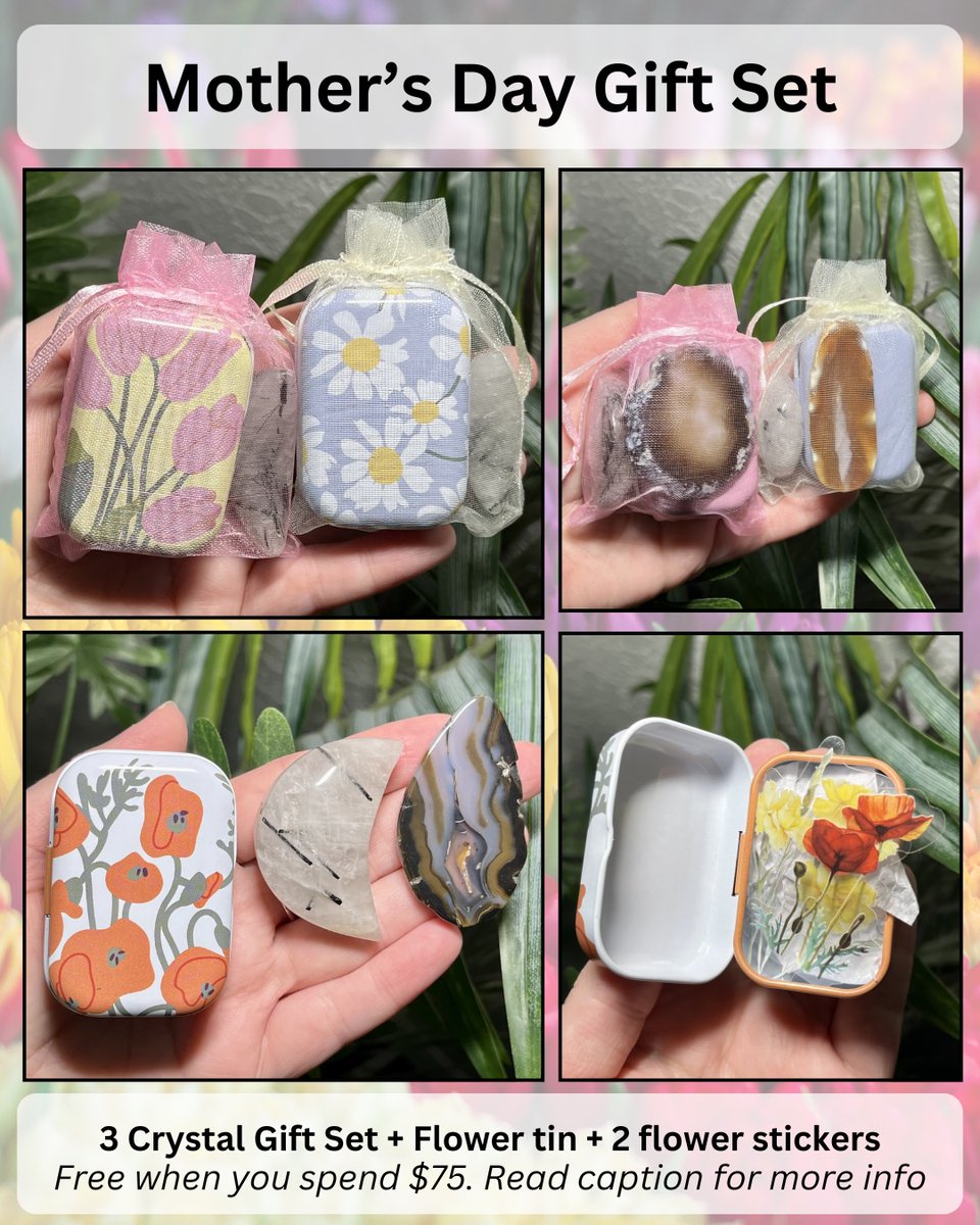 soulessenctrl6's tweet photo. Father’s Day Sale- Save 15% off* all of the crystals shown + more! Scroll to the right for all the sale deets and the free gift available this weekend! 

*No coupon necessary. 15% discount will automatically apply once your order total reaches $25.… https://t.co/lwpyH5KByj