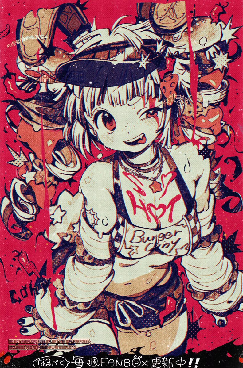 amakawatamawono's tweet photo. おはようございます！
8月もよろしくお願いします🌶️🍔🥵(キャラはOCのバーガー・コニーちゃんです) https://t.co/utqn0ByAHu