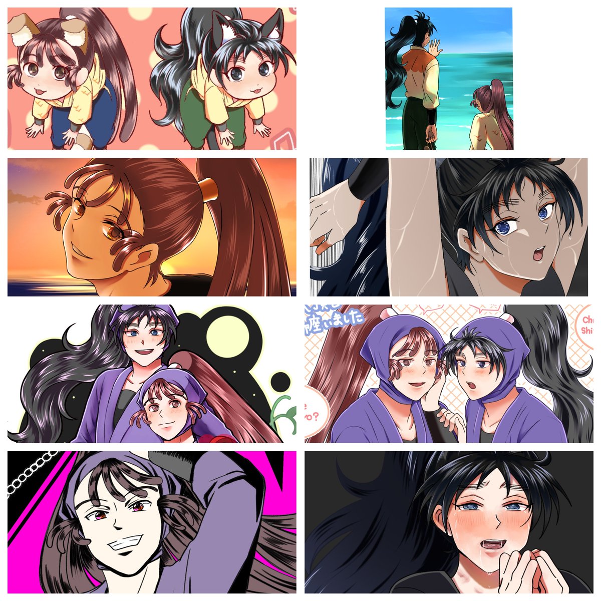 tweedia_suzu's tweet photo. 7月も一杯イラスト描いてました！6月もまぁまぁ酷かったね…珍しく漫画と裏のイラストを大量生産してました🤣（笑） https://t.co/Oim0AcbHje