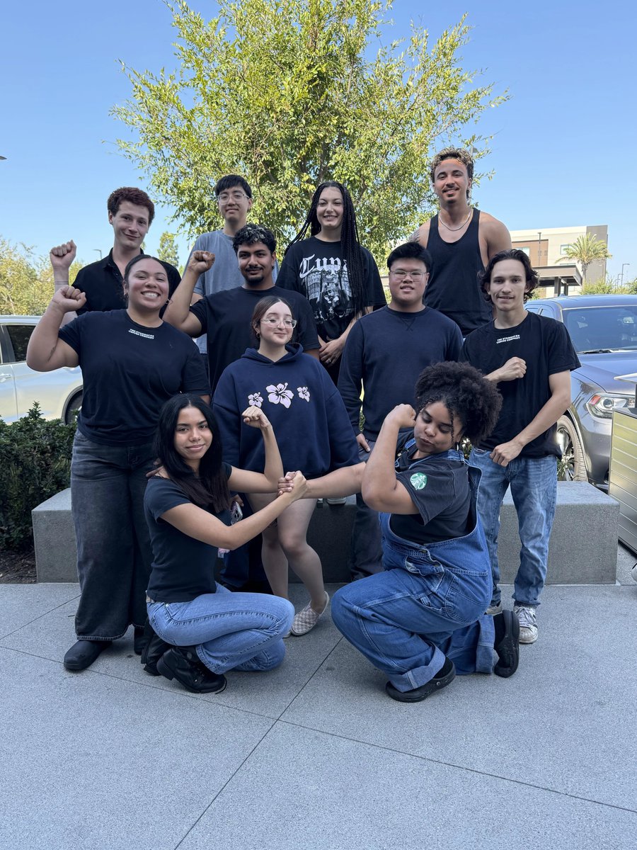 SBWorkersUnited's tweet photo. ANDDDD ANOTHER ONE!!!

Starbucks workers in Los Alamitos, CA just won their union election 19-5! Welcome to your union, everyone! ✊ https://t.co/XwkkseZd1I