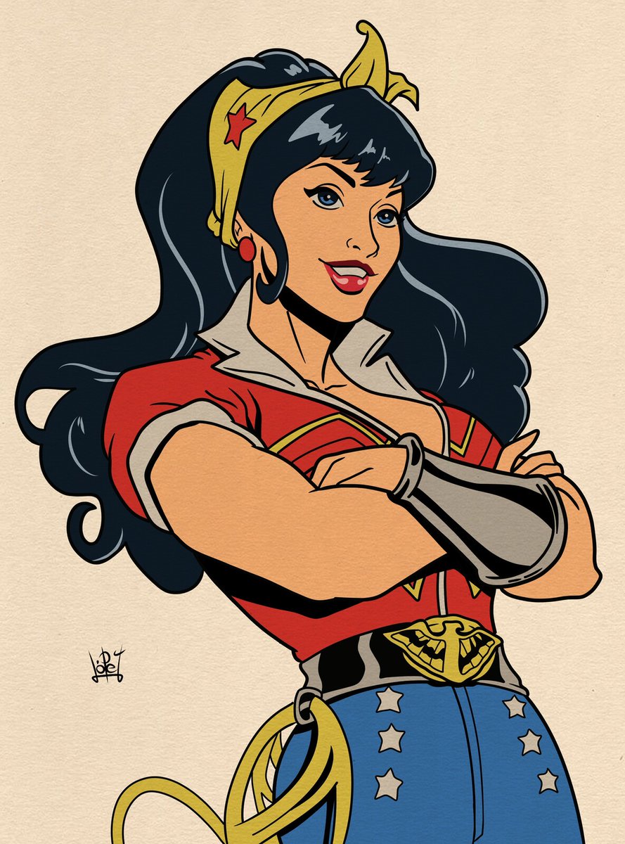 Metanite's tweet photo. Fun fact: my favorite Wonder Woman costume is her Bombshells costume.

🎨Christian Lopez
#WonderWoman #DCBombshells #BombshellWonderWoman https://t.co/sg5E24xLUR