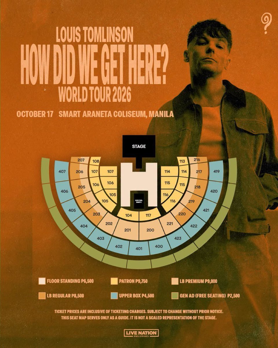 luise500_'s tweet photo. 🚨 WTS｜Louis Tomlinson: How Did We Get Here? World Tour 2026 – Manila 🇵🇭

🎤 Louis Tomlinson: How Did We Get Here? World Tour 2026

📍 Smart Araneta Coliseum, Manila
🗓️ October 17, 2026

🎫 Global Ticketing Assistance OPEN

✨ Fanclub Presale & General Sale Available

🌏 Open for International & Local Fans
✅ Tickets secured under your own account & name
✅ Fast & reliable ticketing assistance
✅ Floor Standing / Patron / LB Premium / LB Regular / Upper Box / Gen Ad
⚡️ Limited assistance slots – First Come, First Served

📩 DM to Reserve
Please include:
▪️ Preferred Section
▪️ Number of Tickets
▪️ Budget

⚠️ Ready-to-pay buyers will be prioritized.

Good luck to everyone joining ticketing! ❤️

#LouisTomlinson #LouisTomlinsonInManila #HowDidWeGetHereTour #HowDidWeGetHereWorldTour #LouisTomlinsonWorldTour2026 #Manila #SmartAranetaColiseum #LiveNationPH #Directioners #OneDirection #Ticketing #TicketingService #ConcertTickets #チケット代行 #フィリピン公演 #대리티켓팅 #티켓팅 #InternationalFans #WTS #LFB.