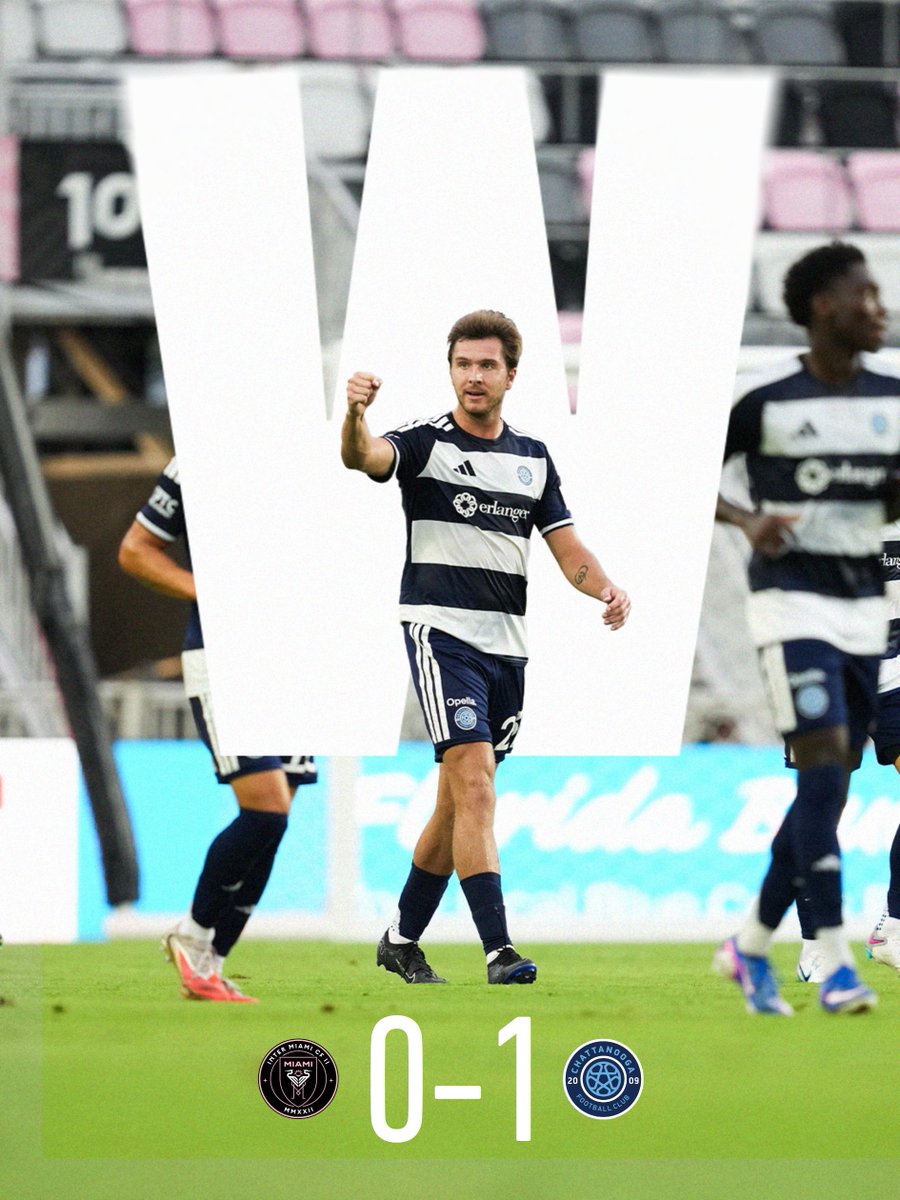ChattanoogaFC's tweet photo. Season sweep over Miami complete 🧹 https://t.co/22PqWzmCbN