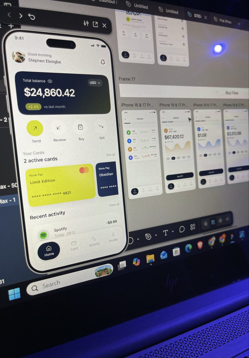 Joshua_351's tweet photo. I designed a modern US digital banking platform that combines everyday banking, instant money transfers, cryptocurrency trading, and virtual cards into one seamless mobile experience https://t.co/bVZtGXB7qp