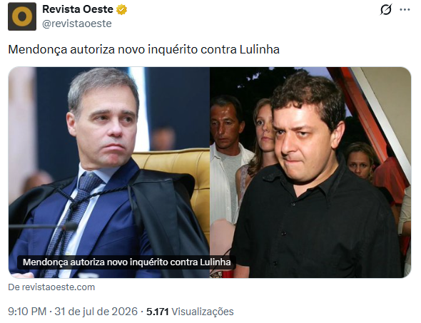 0C0RV0's tweet photo. É melhor o Mendonça reforçar a segurança dele. Essa turma é capz de tudo https://t.co/gf8gp8UQ5J