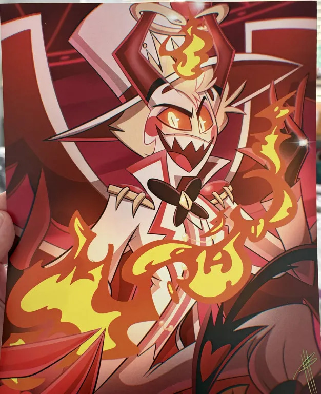 hot_morningstar's tweet photo. I got my print from @hntrgurl13 today, I was so happy to snag a print before they had to close their shop </3
#hazbinhotel #lucifermorningstar #hazbinhotellucifer https://t.co/cYuKMPycyE