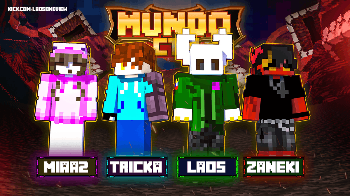 LaosOneView's tweet photo. PRIMERA TANDA DE PARTICIPANTES DE MUNDO CTM

@Trickapuccino 
@Zanekih_ 
@Mia_A_2 
@yomismoxdxd https://t.co/KHwUwjZ7QS