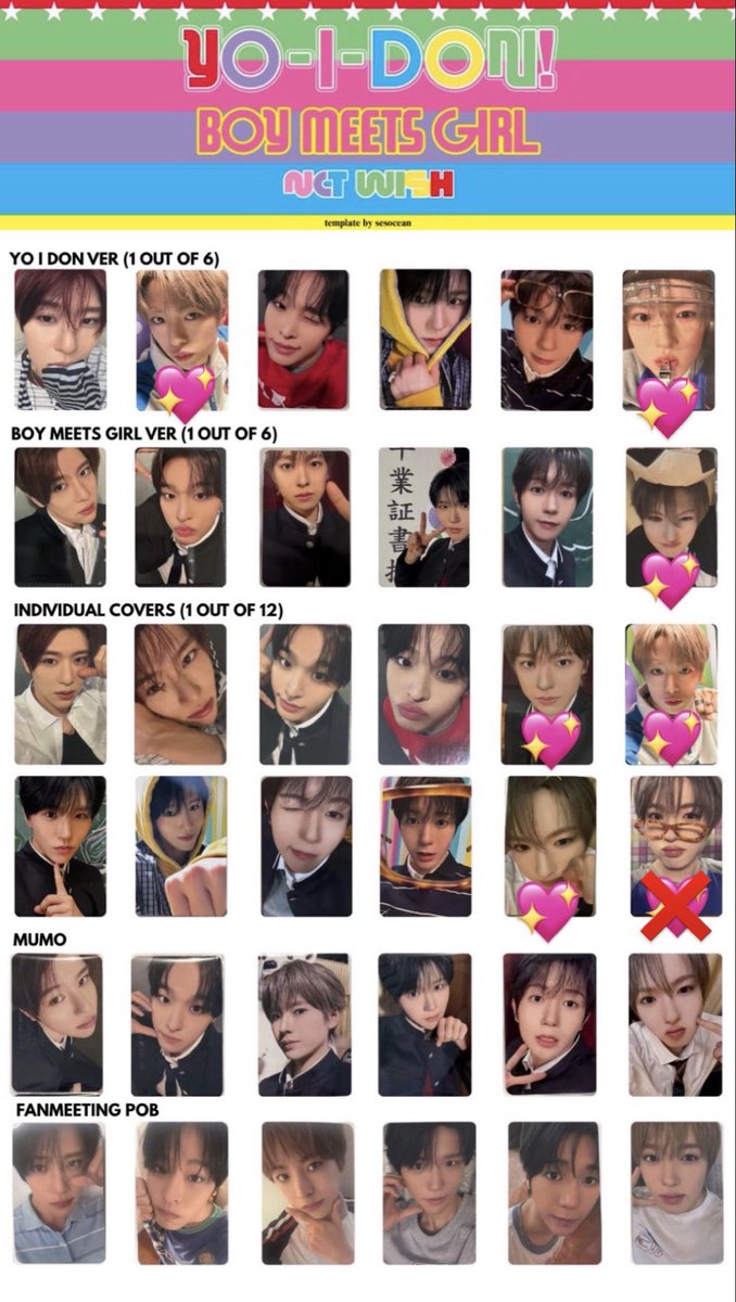 kirin_o22's tweet photo. NCT WISHトレカ交換

〖譲〗画像1.2枚目

〖求〗 画像3.4枚目、同種>>過去トレカ
       (異種⭕️)ユウシ>>サクヤ

TT、ミラクル(ユウシ)
TT、ミラクル、台湾制服トレカ、韓国ペンミセルカ(サクヤ)激求です‼️

郵送希望、n:n⭕️
お返事遅くなる場合がございます🙇🏻‍♀️
お気軽にお声掛けください(❁ᴗ͈ˬᴗ͈) https://t.co/EgEEbHueeu