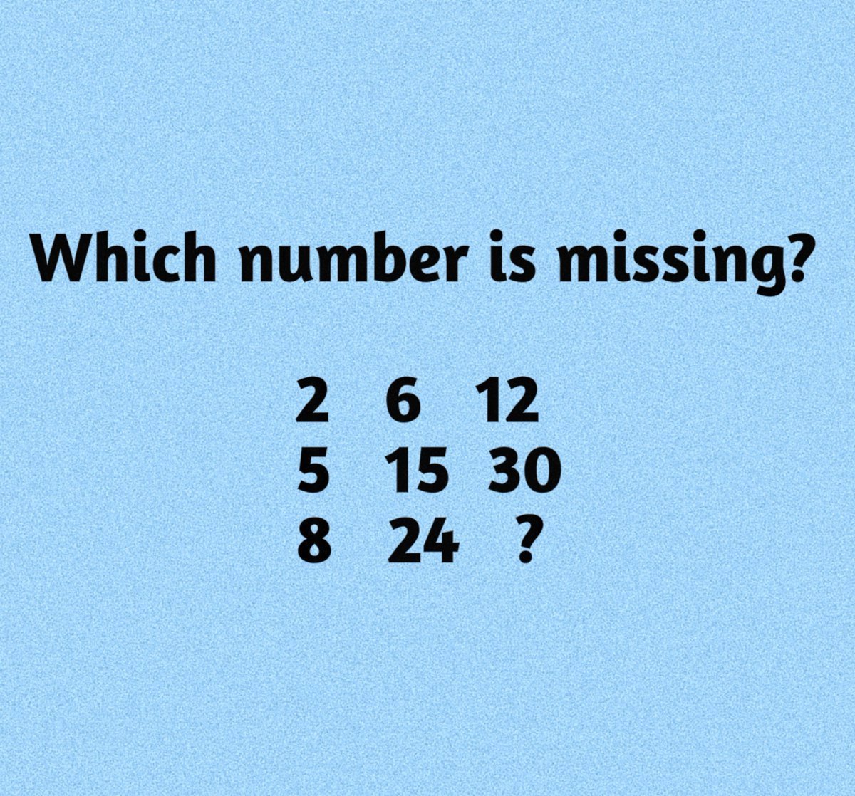 james8yg2's tweet photo. 🏆 Ready to test your IQ? 

🧩 Think carefully. 

💬 Comment your answer only. https://t.co/b82RghLJuA
