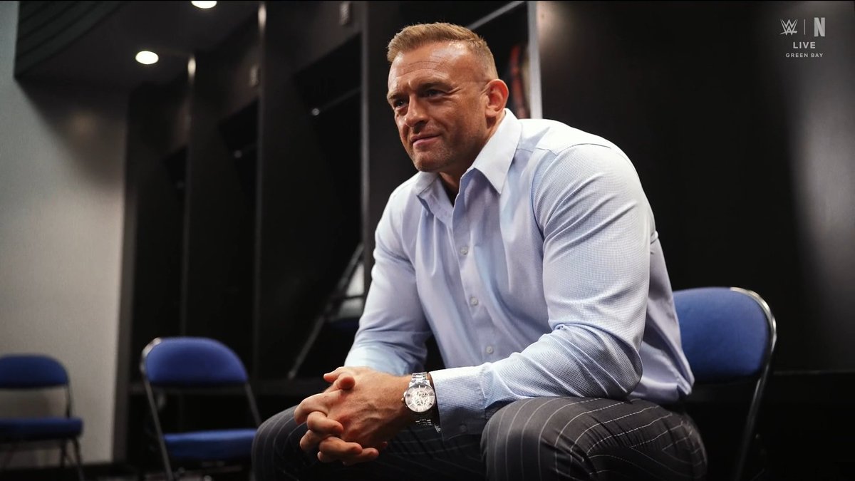 SubToSlamX's tweet photo. We get a brief look back at Nick Aldis' wrestling career 👀

#SmackDown https://t.co/FNk1zpu9wL
