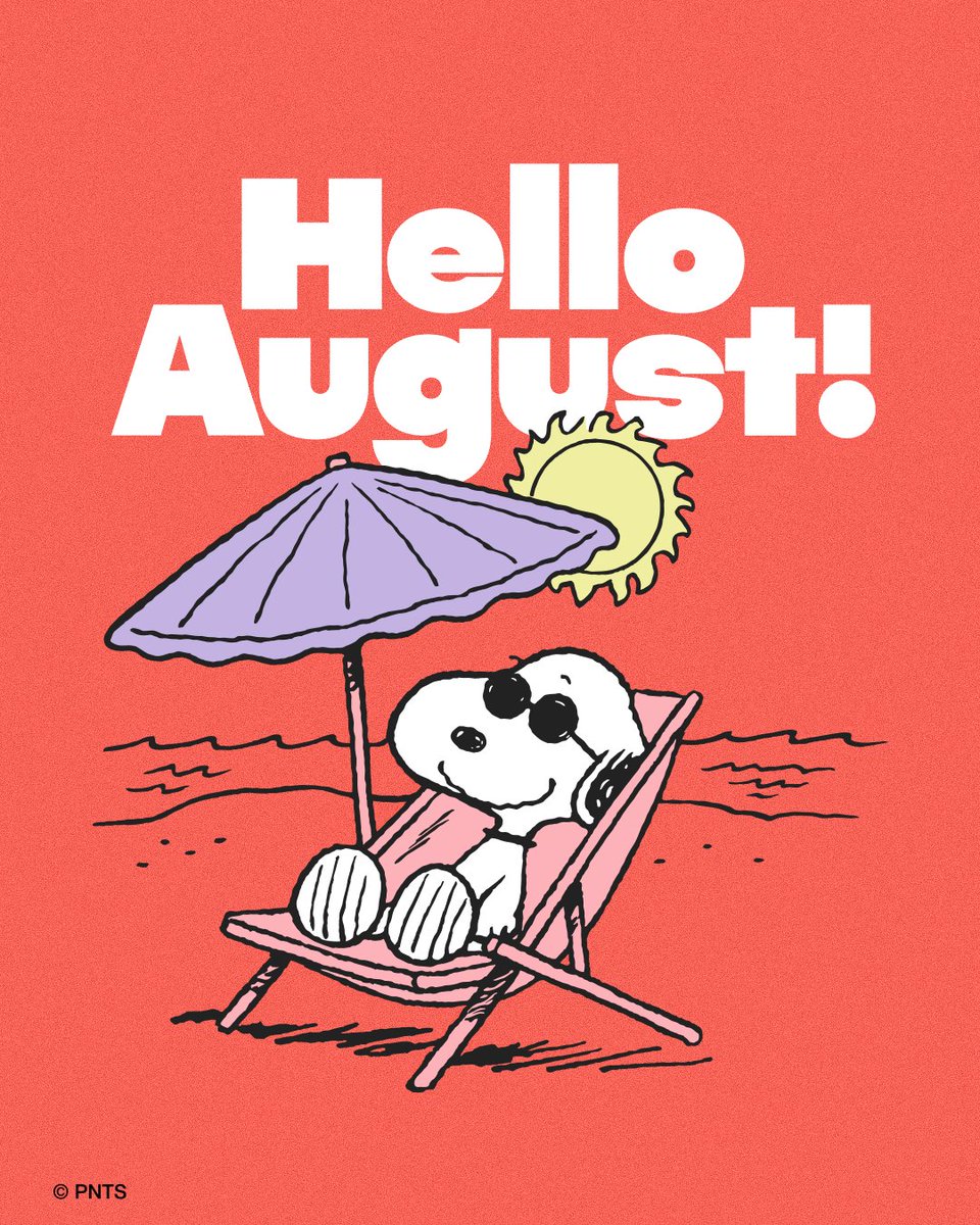 snoopyjapan's tweet photo. 今日から8月！本格的に夏到来☀️
みんなは、どんな夏にする？

#スヌーピー  #Snoopy #Peanuts https://t.co/FobpE1ktLB