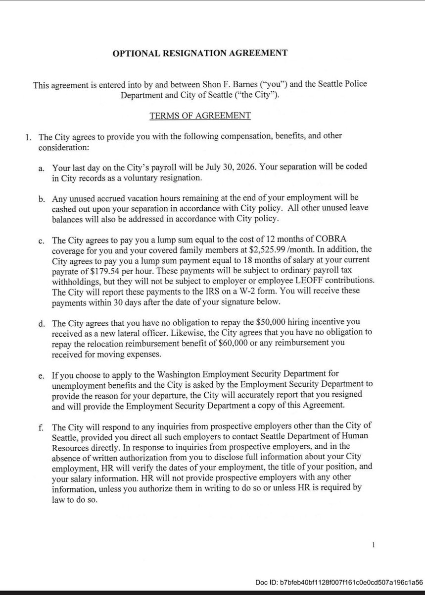 JeremyHarrisTV's tweet photo. Shon Barnes will get a lump sum of around $600,000, plus he will keep the $50,000 signing bonus and the $60,000 relocation benefit. 

Resignation letter was minimal. 

@komonews https://t.co/9tOvhwvxAG
