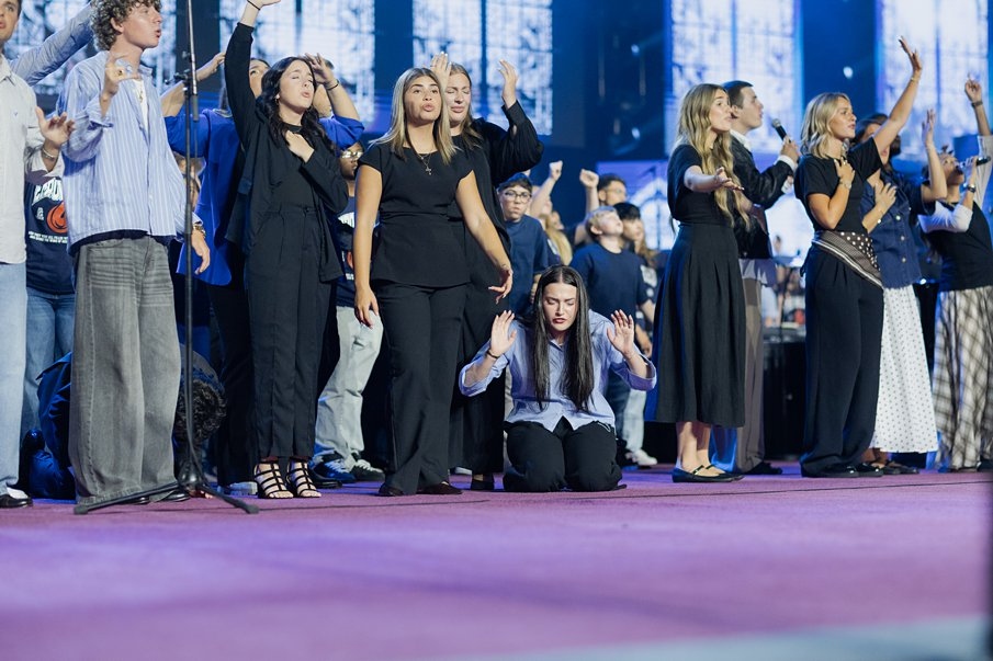 COGHQ's tweet photo. More scenes from our Friday night serv ice with @Jentezen and the Mass Youth Choir. #cogga26 #empowered https://t.co/Rkv4xN36Yl
