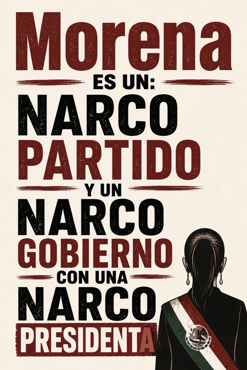 fzavala12's tweet photo. Rt si tú también estás d acuerdo 
Q México está gobernado por un 👇
#NarcoPartido https://t.co/08IH9rG7W2