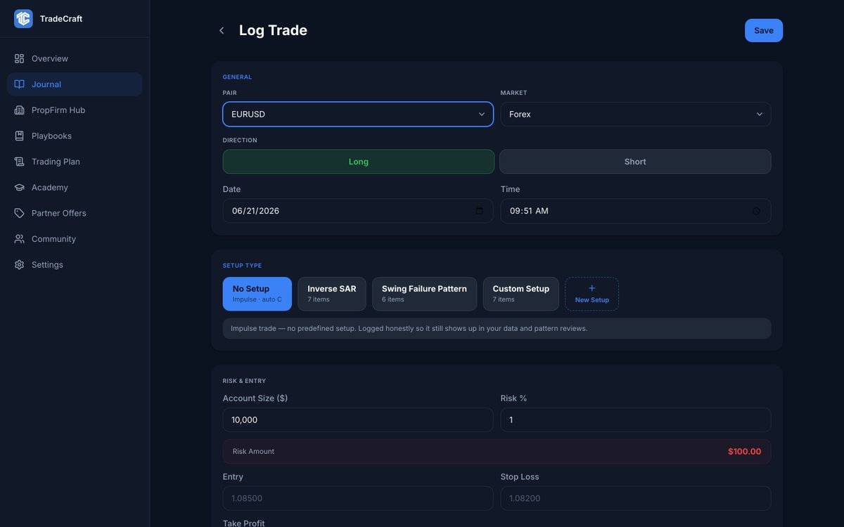 systemalphaFX's tweet photo. Checklist Adherence separates good setups from forced entries. If a trade doesn't pass your checklist, it's not your setup — it's a guess. TradeCraft scores it every time. https://t.co/sSyhxs8lrv #trading #discipline #TradeCraft https://t.co/FpfcOws5vR