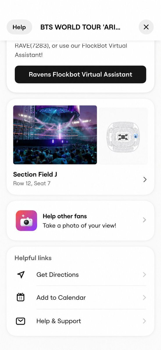 luise500_'s tweet photo. WTS | BTS WORLD TOUR 'ARIRANG' 💜
D2 • August 11 • Baltimore
Selling 2 tickets for M&T Bank Stadium.

🎟️ Section Field J
📍 Row 12 • Seat 7 

💲 $850

✅ PayPal or Zelle accepted

DM on line if you're interested!

#875ticketsale @875tickets #BTS #BTSARIRANG #BTSWORLDTOUR #Baltimore #MTBankStadium #BTSTickets #WTS