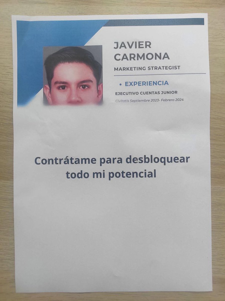 EnsedeCiencia's tweet photo. El mejor curriculum. 

Hay gente que no domina el mundo nomás porque no quiere. 😬 https://t.co/GrlQYFM1fz