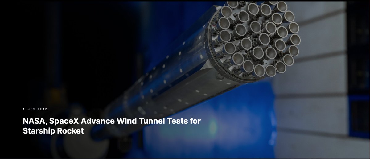 XFreeze's tweet photo. NASA has revealed new details from wind-tunnel testing of SpaceX’s next-generation Super Heavy V3

The testing took place in late 2025 at NASA Ames, where engineers placed a 1.2%-scale model of the booster inside transonic and supersonic wind tunnels covering airflow from Mach 0.2 up to Mach 2.5

The goal was to measure the steady and unsteady aerodynamic forces Super Heavy experiences during reentry, including unpredictable buffeting that can create severe vibrations as the booster returns to the launch site for refurbishment and reuse.

Super Heavy V3 introduces major changes:
• New Raptor 3 engines and propulsion systems
• Three grid fins instead of four
• Each grid fin is 50% larger
• An integrated hot stage replacing the previous single-use interstage
• No engine-section skirt
• No individual engine shrouds
• No integrated large-scale base heat shield

This testing happened before V3 debuted on Flight 12 and flew again on Flight 13

The resulting data feeds the flight software that guides Super Heavy through reentry and helps engineers calculate the structural loads acting on the booster, while continuing to inform future V3 missions

Starship V3 is also expected to form the basis of SpaceX’s Starship HLS test article for NASA’s Artemis III demonstration in 2027, supporting a later crewed lunar landing in 2028

Starship V3 is not only being built for larger payloads and faster reuse

NASA and SpaceX are engineering it to help carry humanity back to the Moon