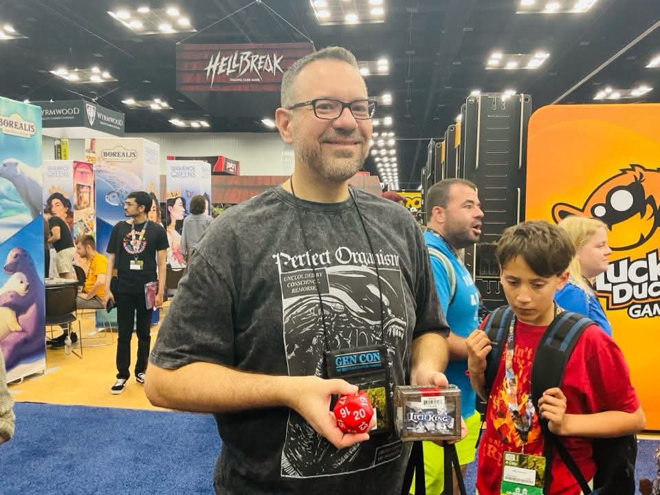 MimicDice's tweet photo. Alright…. I may have spoken too soon at #gencon , these guys COOKED! Mimics dying left and right! But don’t worry, there’s always more where they came from. https://t.co/re7daoNZYs