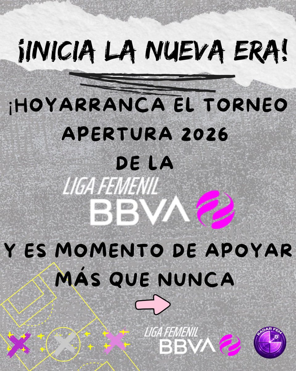 RadarFem's tweet photo. Estamos listas para que inicie el Apertura 2026, ¿verdad?👀

Tenemos algunas propuestas para poner nuestro granito de arena y hacer más grande nuestra Liga Exótica, también conocida como Liga Femenil BBVA 🫶🏽 https://t.co/nuMxprhM7A