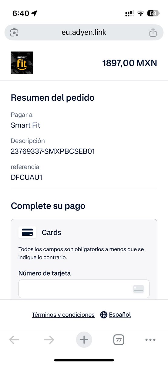 allilord00's tweet photo. @SmartFitMx me llegó un mensaje por WhatsApp, pero en mi app todo está en orden, se trata de un error? https://t.co/rNuqxyX2gb