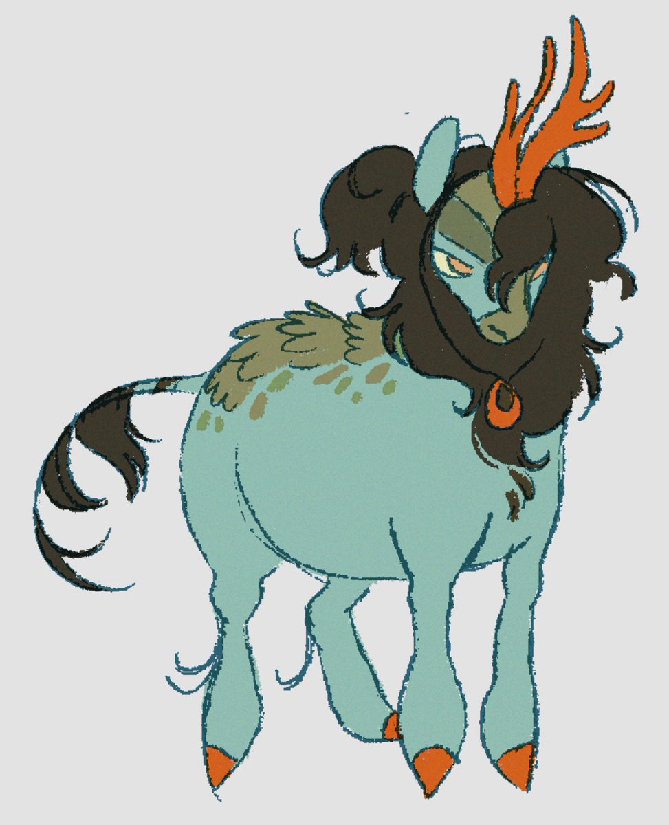 hadalshark's tweet photo. heres my final fantasy oc as a #mlp kirin. who won artfight https://t.co/CPqaWjEHDz