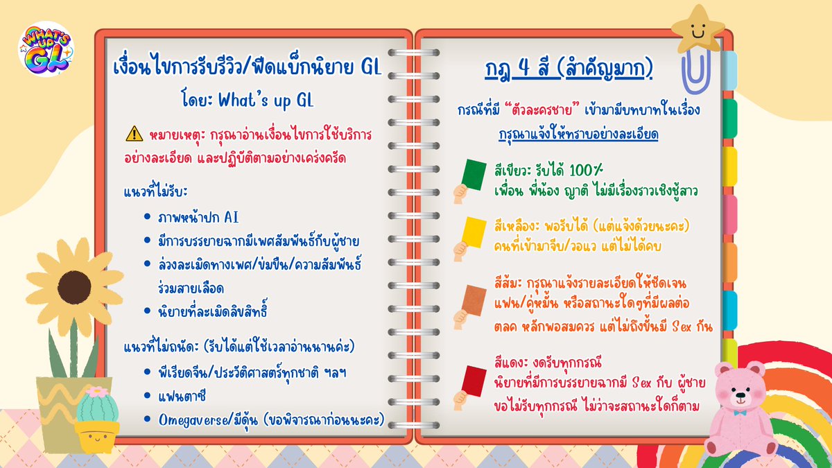 WhatsupGL's tweet photo. เร็ว ๆ นี้น้ำจะกลับมาเปิดรับรีววนะคะ มีปรับบริการและราคา ตามรายละเอียดนี้เลย 

ฝากคุณนักเขียนพิจารณาด้วยนะคะ 🙏🙏 https://t.co/4B7eU5i6ij