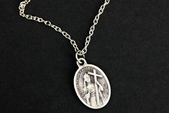 TwisttheLeaf's tweet photo. #Handmade https://t.co/ofkR7si2jE Saint Helen Necklace. Catholic Saint Necklace. St Helen of the Cross Saint Medal Necklace. Patron Saint Necklace. Christian Jewelry. by GatheringCharms https://t.co/kjIJ1enwho