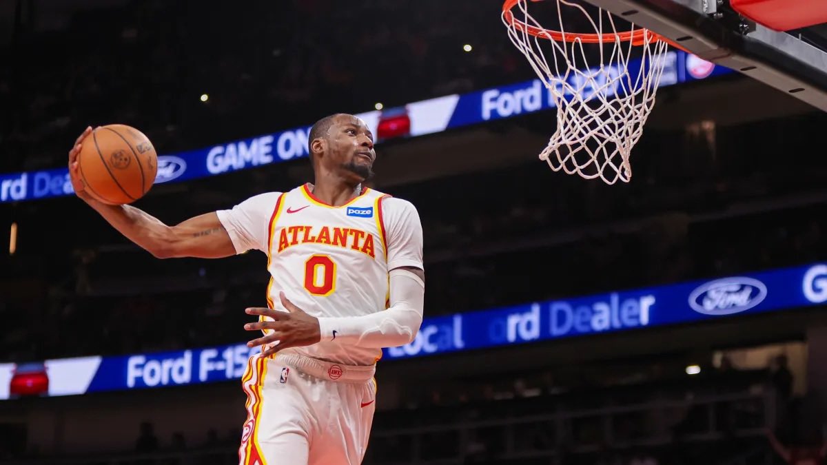 MJacobsLF's tweet photo. REPORT: The Lakers and Hawks are reportedly working through a Jonathan Kuminga sign-and-trade. Kuminga and his camp want Los Angeles, with sources believing a deal could be reached by the end of the weekend, per @TheAthletic https://t.co/MtwCNv6iQ9