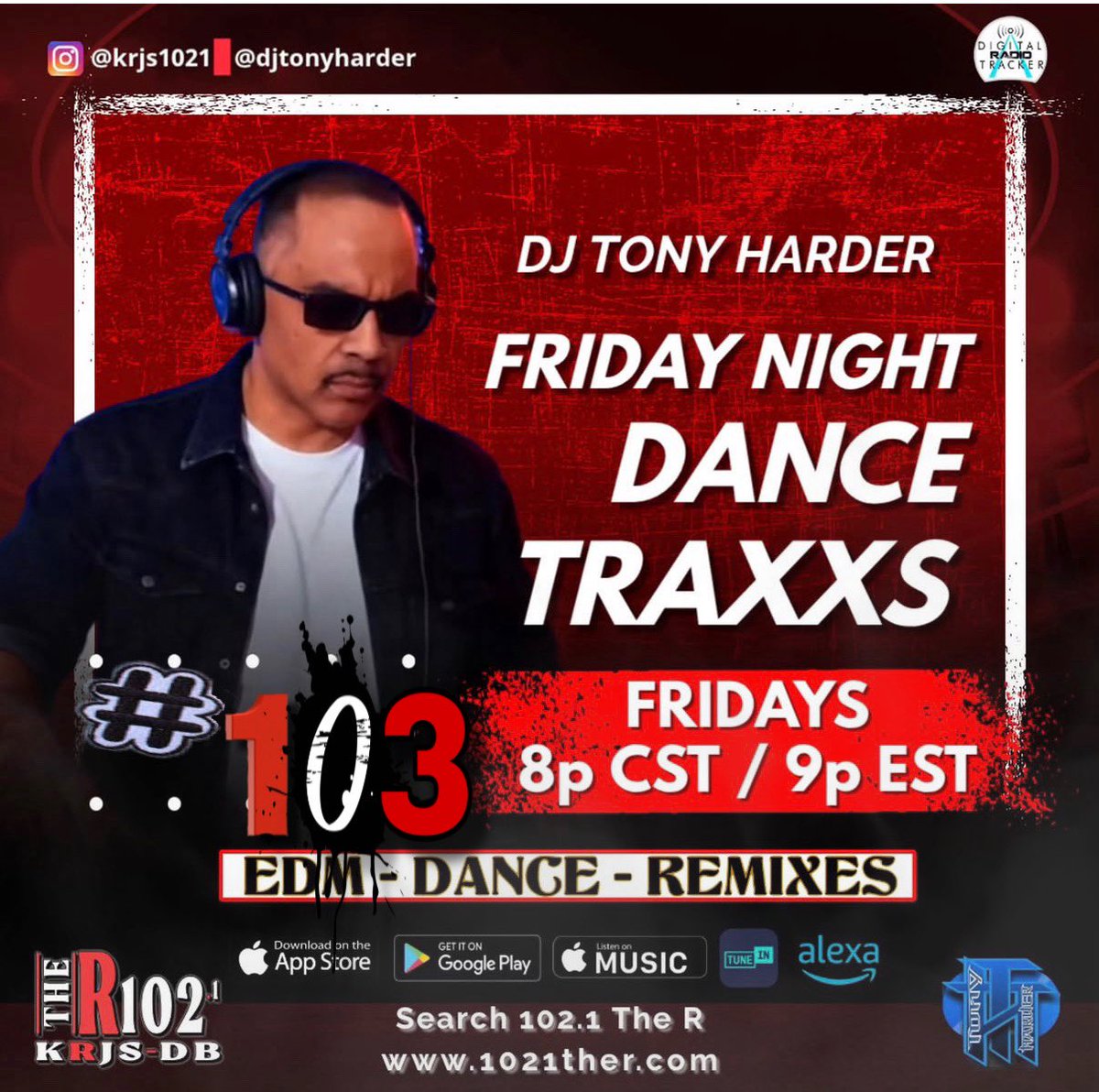 DjTonyharder's tweet photo. #NERVEDJS: #np F.N.D. TRAXXS #103 - @djtonyharder
on KRJS-DB 102.1 The R
https://t.co/qerx4EaAsl @krjs1021 @NerveDJs @NerveDJsMixtape @NerveDJsRadio @NerveDJsRadio @NerveDJscom @1035KTU @KISSFM_es @HOT97 @WNRV1081_ @WBLS1075NYC @999KISSFMABUJA https://t.co/eWdw44lIde