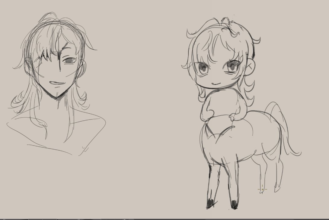 ThePreperator's tweet photo. //i havent drawn in  awhile but horse https://t.co/FZrgnLseDX