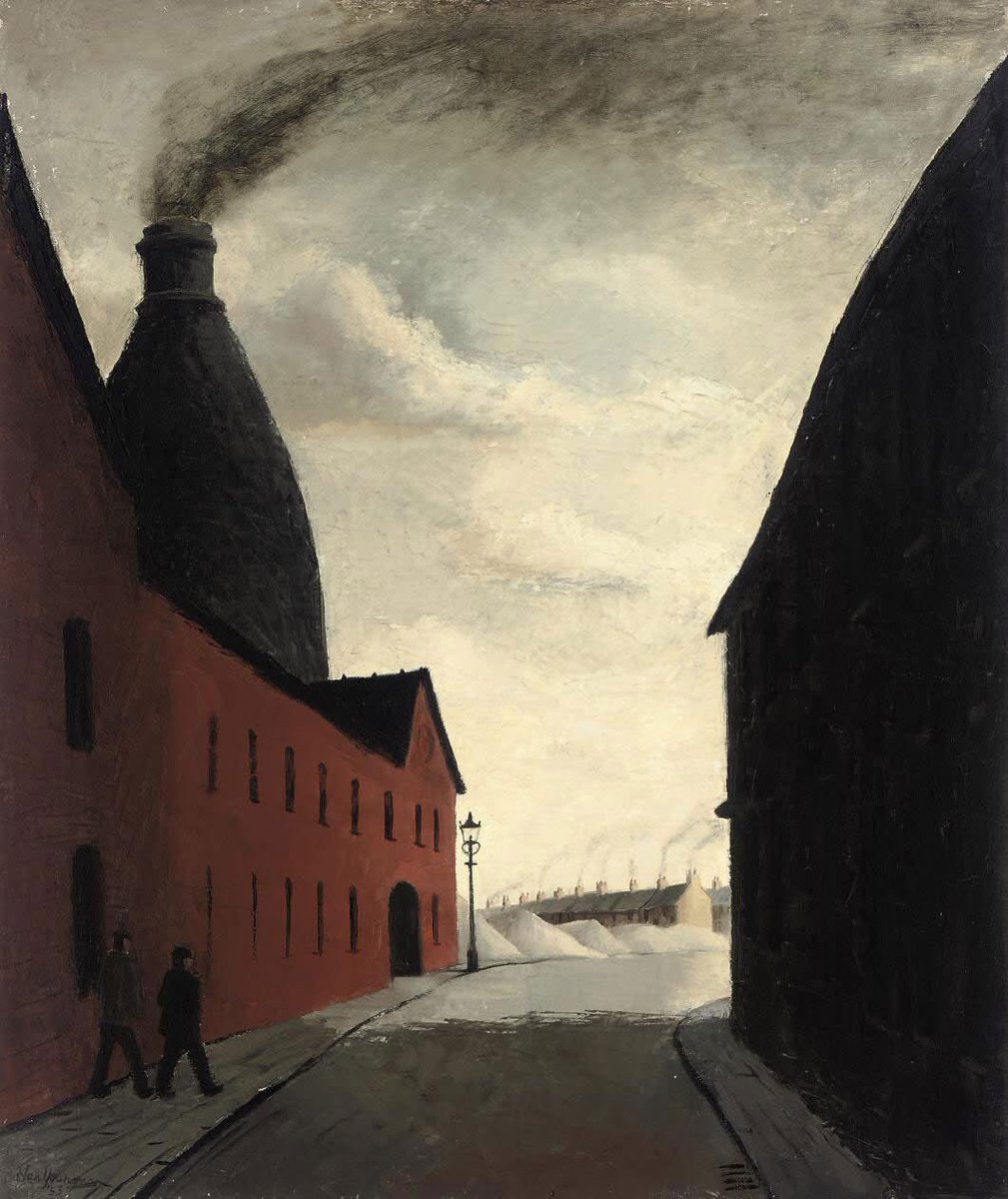 olgatuleninova's tweet photo. Nan Youngman. (English)  1906-1995.
Kiln at Stoke.  1953.
Oil on canvas. https://t.co/8mh6rY2WUW