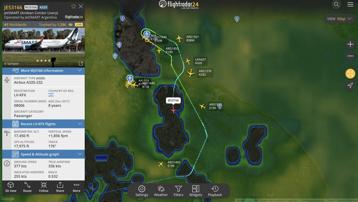 quiz_viajero's tweet photo. El JetSMART que venía de Neuquén e hizo escape de Aeroparque, se vuelve a Nequén https://t.co/1JghmIRO7b