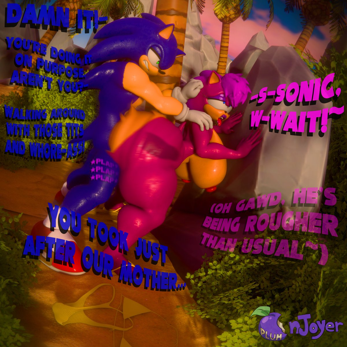 PlumEnjoyer3D's tweet photo. [⚠️Warning - Incest⚠️]

Sonia appears to be too wobble for Sonic not to care smh

C0mmed by someone who really likes Sonia