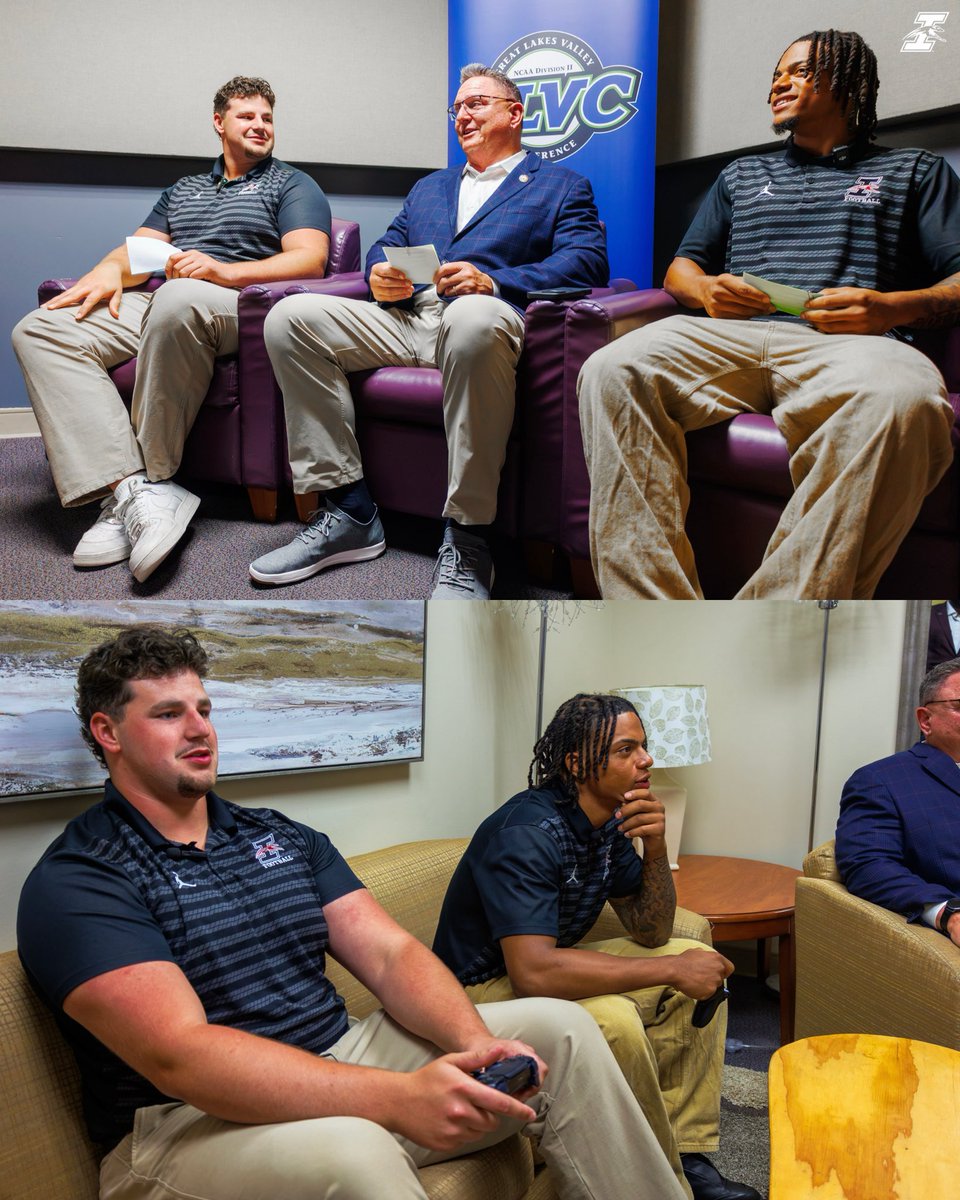 UIndyFB's tweet photo. Kicking off the 2026 season @ GLVC Media Day 🐾📸

#TogetherWeWin x #GoHounds https://t.co/URMdTuFYWn
