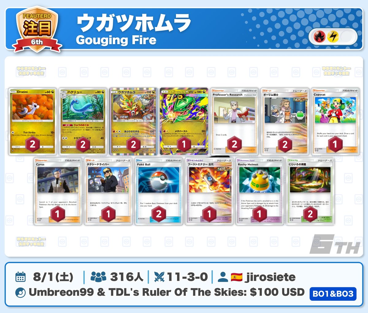ポケポケ】『メガレックウザex』デッキレシピまとめ 316人大会で無敗
