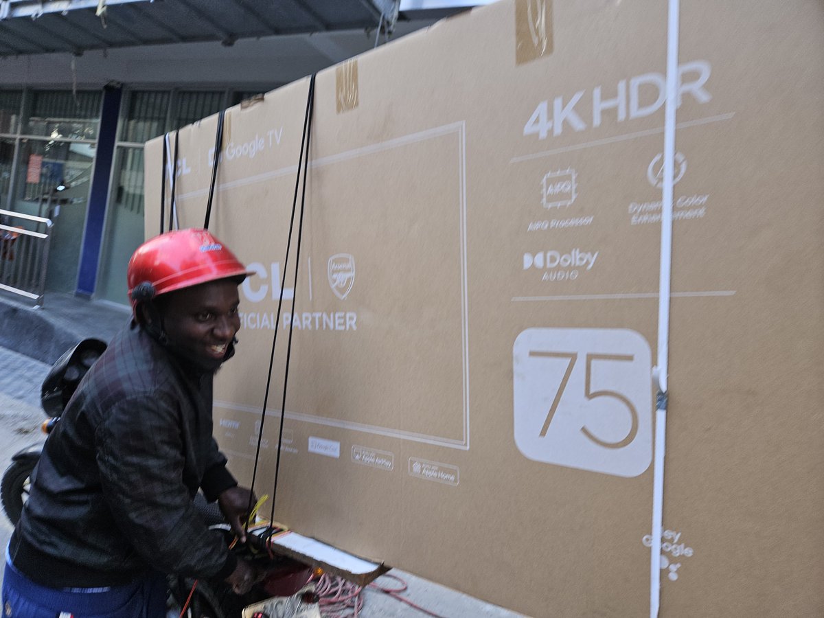 Merina_Store255's tweet photo. ●TCL 75" Google UHD 4K Smart TV Picked up from our shop.

●Tshs 1,890,000/-

📍 Available at our shop in Kariakoo, Dar es Salaam

📞 0652325215

Visit us today or call to reserve yours! https://t.co/90cgZZwe3a