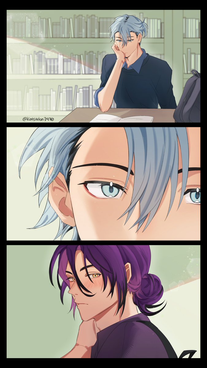 katsudon3470_'s tweet photo. #StormLensFloafWeek Day 1: First sight (ketemu di perpus)
#StormLens @stormlenstore
Ketagihan menggambar ๐ช๏ธ blushing https://t.co/eRcCebDK3Z