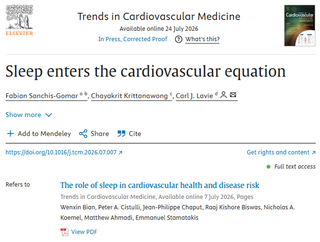KrittanawongMD's tweet photo. Heart health isn't just about what you do while you're awake.

Sleep duration, regularity, and timing are a major missing piece.

Our latest editorial highlights:
• Device-measured sleep (not just questionnaires) shows that irregular sleepers face higher cardiovascular risk.
• Sleep should be considered alongside physical activity and sedentary time across the same 24-hour day.
• Sleeping longer on weekends doesn't make up for insufficient weekday sleep.

What needs to happen next:
🩺 Doctors should talk about sleep.
🙋 Patients should ask about it.
💙 And just as importantly, doctors need protected sleep themselves. On-call schedules are often brutal and routinely disrupt restorative rest.

#HeartHealth #SleepHealth #Cardiology #LifestyleMedicine