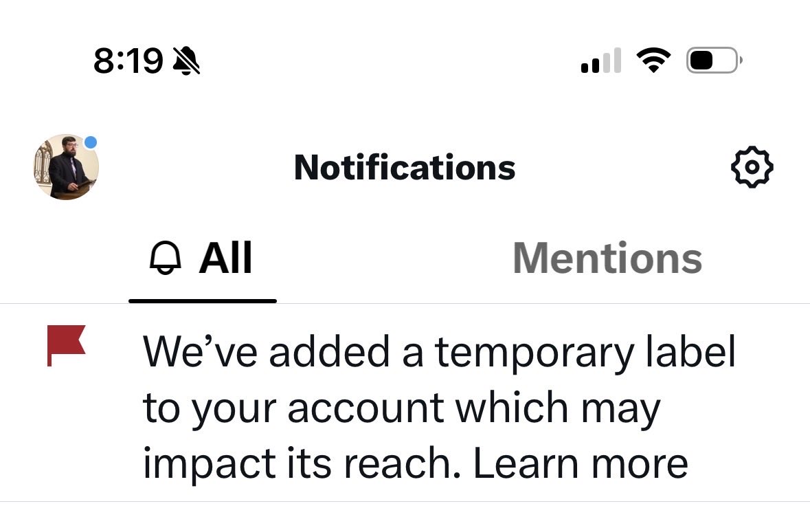 sherrill_andy's tweet photo. @Support why do I keep getting labels and restrictions on my account? This started back in the spring after a religious post. https://t.co/3si53dWb2d