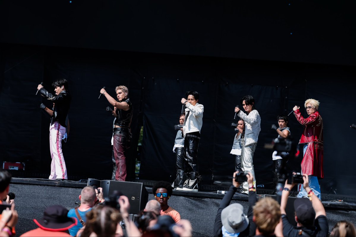 SB19Official's tweet photo. We never imagined we’d one day perform on a global stage and represent the Philippines.

Yesterday was proof that dreams grow bigger when you believe in yourself and the people who believe in you.

This win isn’t just for us. It’s for everyone who believed in us.

Lollapalooza, you were something else. From the Philippines to the world! 🌎

#SB19 #UySB19 🐐🇵🇭