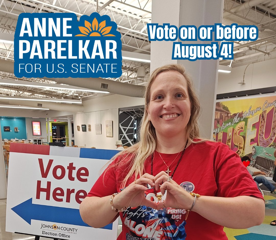 AnneforKansas's tweet photo. It's done 🗳️✅
#AnneForKansas #Voted
#DemocraticPrimary #election2026 https://t.co/d79MiLhP2y