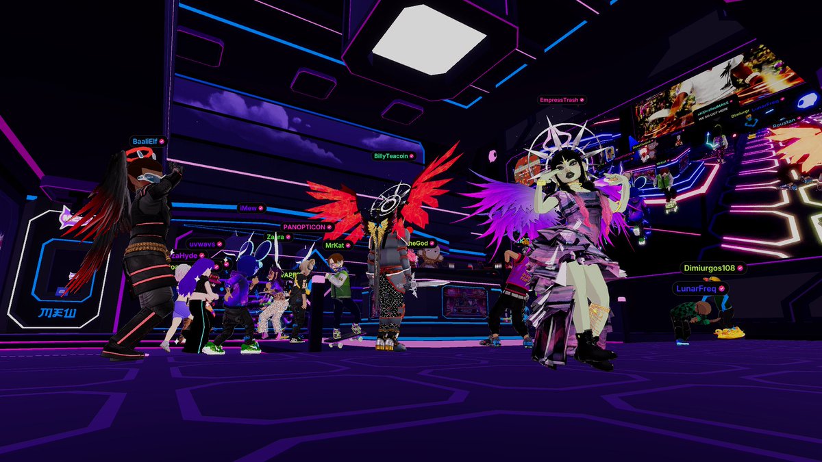 EmpressTrash's tweet photo. This is my beloved cabal <3 <3 

@BillyTeacoin @MAKEANFT @BaaliDcl @SinfulMeatStick @Trmarkets2022 @MeowMrkat @RoustanXYZ @toxicwaifudcl @DOCTORdrippNFT @lyzahyde @LunarFreq @toxicwaifudcl @Dimiurgos108 @em_DCL @CBDecentraland https://t.co/3PqMX4g1yy