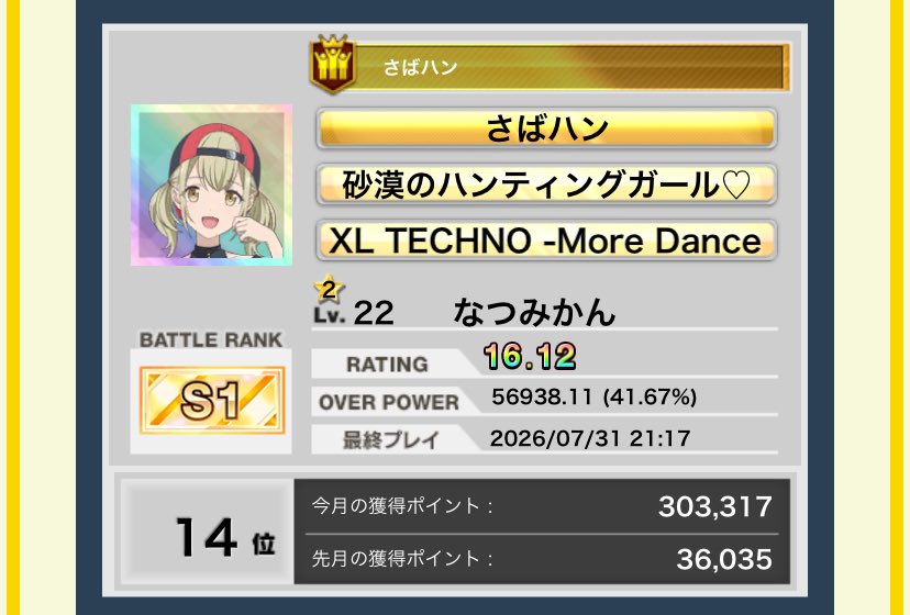 ta_natsumikan25's tweet photo. さばハン  13,013,013pt 

月間チームポイントランキング1位🥇

みんな1ヶ月間ほんまにお疲れさまや！
チーム内上位と3回目のブースト日まじでおかしい笑
愛してるぞ砂漠のハンティングガール♡ https://t.co/UkpSrnV1JH
