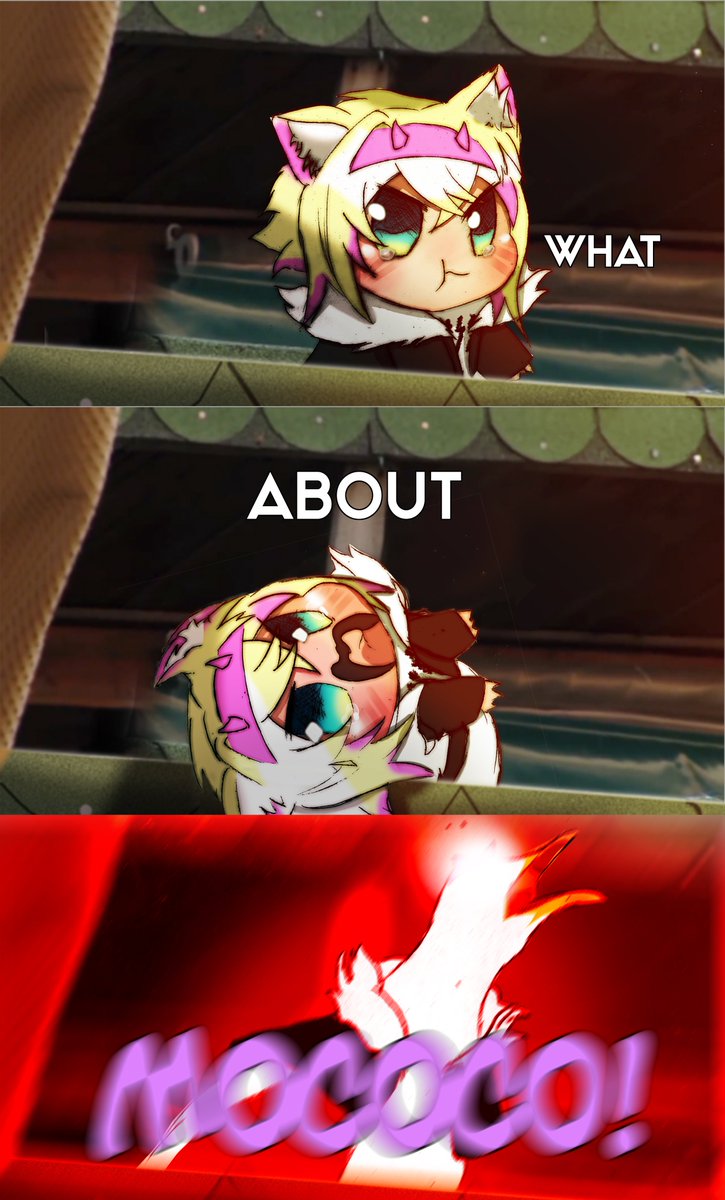 Goondius's tweet photo. Mococo everytime we confess to fuwawa. #FWMCpix https://t.co/u7tuiPcQHj